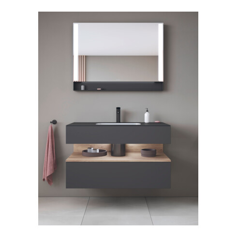 Duravit Ensemble meuble vasque encastrable Qatego 100x55x60cm, E Ma/Gris m, Kon-WTU, B