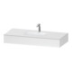 Duravit Ensemble meuble vasque encastrable Qatego 120x55x17cm, blanc mat, 1 découpe, avec plan de toilette-1