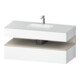 Duravit Ensemble meuble vasque encastrable Qatego 120x55x60 cm, T mat/blanc, console sous-vasque-1