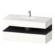 Duravit Ensemble meuble vasque encastrable Qatego 120x55x60cm, gris m/blc hgl, console sous-vasque-1