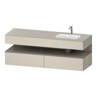 Duravit Ensemble meuble vasque encastrable Qatego 160x50x60 cm, Kon-WTU, B, B r, ba m/ta m