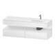 Duravit Ensemble meuble vasque encastrable Qatego 160x50x60cm, Kon-WTU, B, lavabo à droite, blanc mat-1