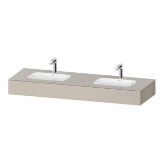 Duravit Ensemble meuble vasque encastrable Qatego 160x55x17 cm, avec K, 2 tiroirs, B bs, avec Ü, T ma