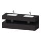 Duravit Ensemble meuble vasque encastrable Qatego 160x55x60cm, Kon-WTU, B, E noir/gris mat-1