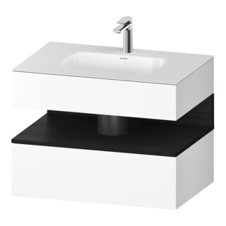 Duravit Ensemble meuble vasque encastrable Qatego 80x55x60cm, E ch/bl m, Kon-WTU, niche