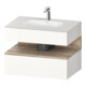 Duravit Ensemble meuble vasque encastrable Qatego 80x55x60cm, E Ma/w mat, meuble sous-vasque console-1