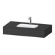 Duravit Ensemble meuble vasque encastré Qatego 100x55x17 cm, gris, avec robinetterie, 1 découpe, avec trop-plein-1