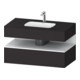 Duravit Ensemble meuble vasque encastré Qatego 100x55x60 cm, blanc mat avec console-1
