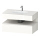 Duravit Ensemble meuble vasque encastré Qatego 100x55x60 cm, blanc mat/blanc brillant, meuble sous-vasque console-1