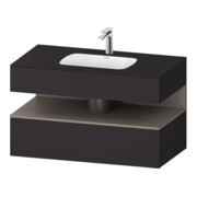 Duravit Ensemble meuble vasque encastré Qatego 100x55x60 cm, blanc mat, console sous-vasque
