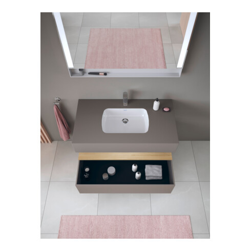 Duravit Ensemble meuble vasque encastré Qatego 100x55x60 cm, E na/b m, Kon-WTU, niches