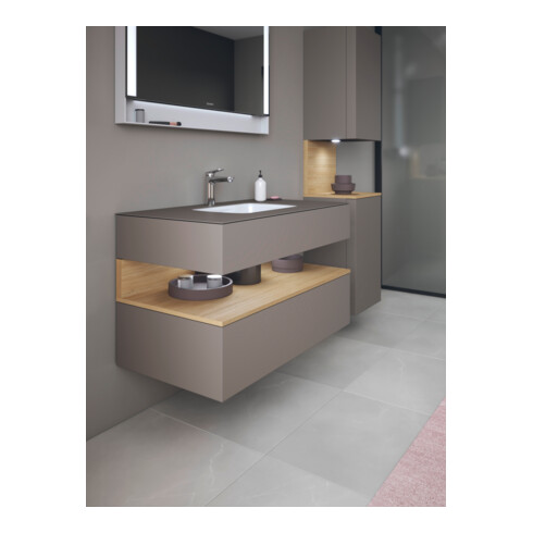 Duravit Ensemble meuble vasque encastré Qatego 100x55x60 cm, E na/b m, Kon-WTU, niches