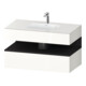 Duravit Ensemble meuble vasque encastré Qatego 100x55x60 cm, gris m/blanc g, Kon-WTU, B-1