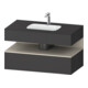 Duravit Ensemble meuble vasque encastré Qatego 100x55x60 cm, T avec miroir, Kon-WTU, niche-1