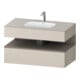 Duravit Ensemble meuble vasque encastré Qatego 100x55x60cm, blanc mat, Kon-WTU, B-1