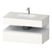 Duravit Ensemble meuble vasque encastré Qatego 100x55x60cm, blanc mat, sous-meuble console