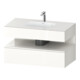 Duravit Ensemble meuble vasque encastré Qatego 100x55x60cm, blanc, sous-meuble console, niche-1