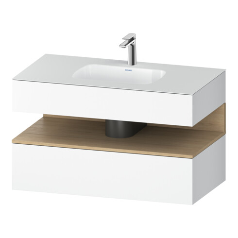 Duravit Ensemble meuble vasque encastré Qatego 100x55x60cm, E na/we m, Kon-WTU, B
