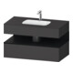 Duravit Ensemble meuble vasque encastré Qatego 100x55x60cm, E sw/gra m, Kon-WTU, B-1