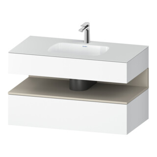 Duravit Ensemble meuble vasque encastré Qatego 100x55x60cm, T m/bl ma, sous-meuble console
