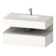 Duravit Ensemble meuble vasque encastré Qatego 100x55x60cm, T m/bl mat, console sous-vasque-1