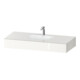 Duravit Ensemble meuble vasque encastré Qatego 120x55x17 cm, blanc brillant, 1 découpe, avec plan supérieur-1