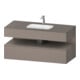 Duravit Ensemble meuble vasque encastré Qatego 120x55x60 cm, bas. ma, sous-meuble console-1