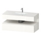 Duravit Ensemble meuble vasque encastré Qatego 120x55x60 cm, blanc mat/gris, Kon-WTU, niche-1