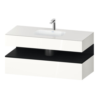 Duravit Ensemble meuble vasque encastré Qatego 120x55x60 cm, E sw/we g, Kon-WTU, B
