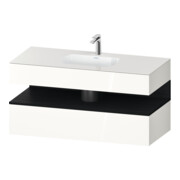 Duravit Ensemble meuble vasque encastré Qatego 120x55x60 cm, E sw/we g, Kon-WTU, B