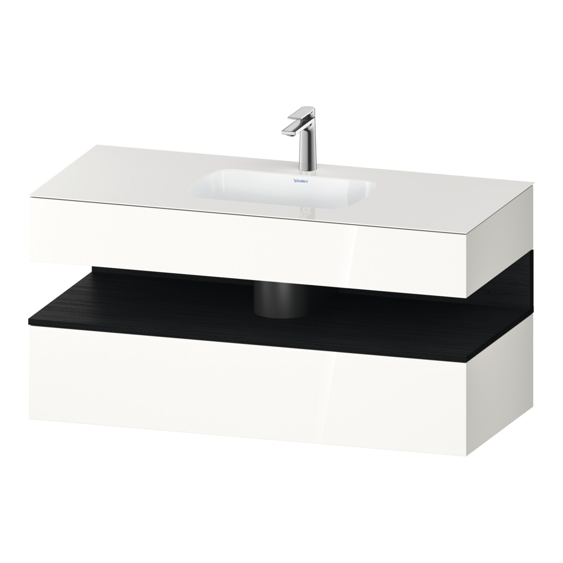 Duravit Ensemble meuble vasque encastré Qatego 120x55x60 cm, E sw/we g, Kon-WTU, B