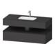 Duravit Ensemble meuble vasque encastré Qatego 120x55x60 cm, gris m/Gr ma, console sous vasque-1