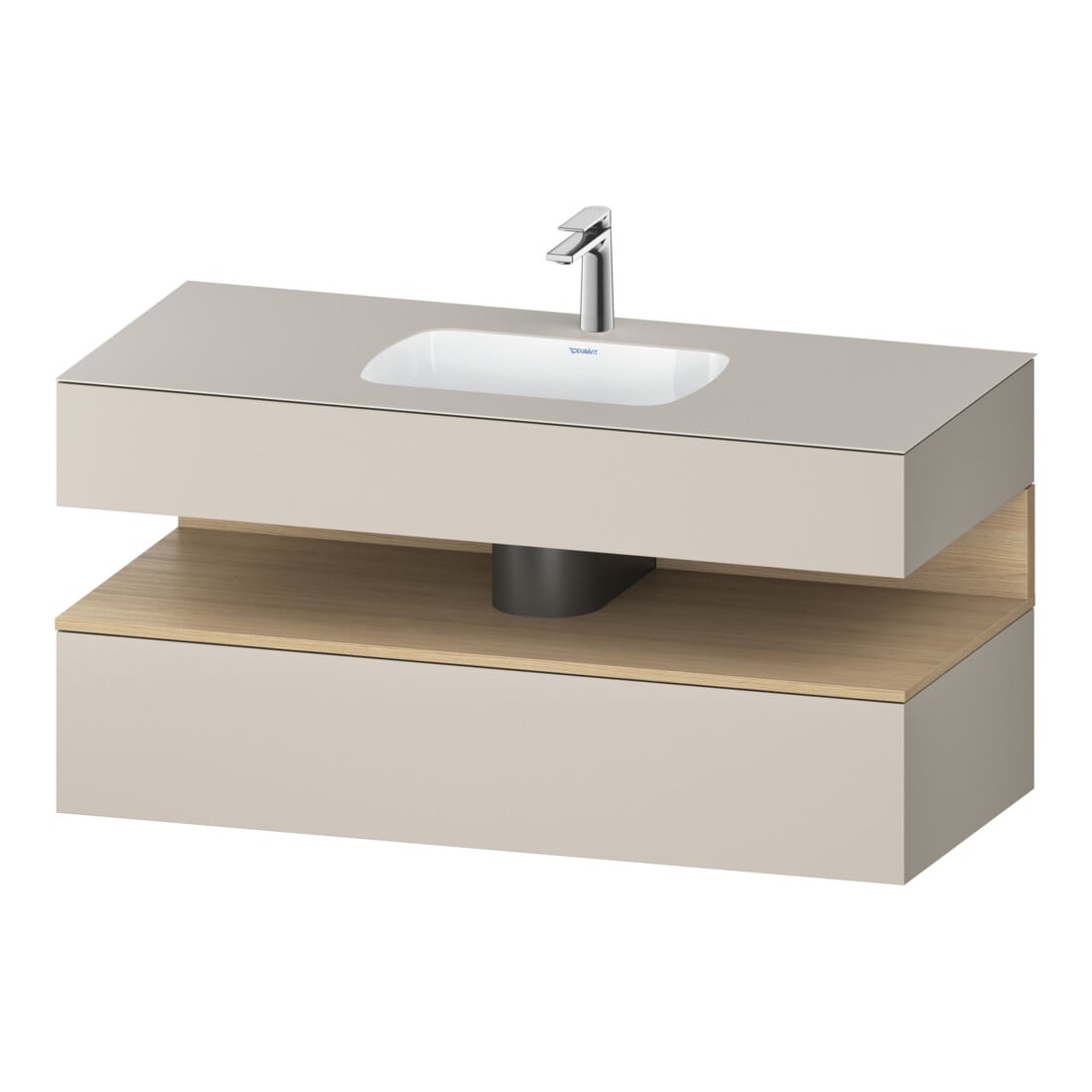 Duravit Ensemble meuble vasque encastré Qatego 120x55x60cm, E na/tau m, Kon-WTU, B