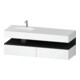 Duravit Ensemble meuble vasque encastré Qatego 160x50x60 cm, gris/mat blanc-1