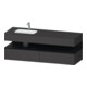 Duravit Ensemble meuble vasque encastré Qatego 160x50x60 cm, Kon-WTU, B, B l, E sw/gra m-1