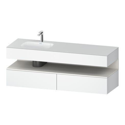Duravit Ensemble meuble vasque encastré Qatego 160x50x60 cm, Kon-WTU, B, B l, w m/we ma