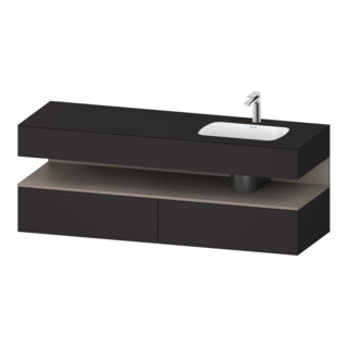 Duravit Ensemble meuble vasque encastré Qatego 160x50x60 cm, Kon-WTU, B, B r, ba m/Gr m