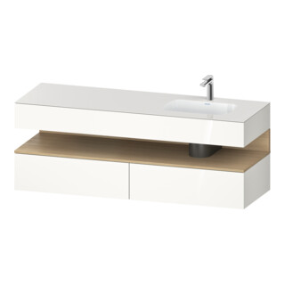 Duravit Ensemble meuble vasque encastré Qatego 160x50x60 cm, Kon-WTU, B, B r, E na/we g