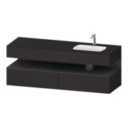 Duravit Ensemble meuble vasque encastré Qatego 160x50x60 cm, Kon-WTU, B, B r, gris m/Gr m