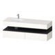 Duravit Ensemble meuble vasque encastré Qatego 160x50x60 cm, Kon-WTU, gris/blanc brillant-1