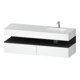 Duravit Ensemble meuble vasque encastré Qatego 160x50x60 cm, Kon-WTU, gris/blanc mat-1