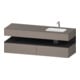 Duravit Ensemble meuble vasque encastré Qatego 160x50x60 cm, Kon-WTU, gris mat/bois massif-1