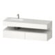 Duravit Ensemble meuble vasque encastré Qatego 160x50x60 cm, Kon-WTU, lavabo gauche, blanc mat-1