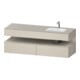Duravit Ensemble meuble vasque encastré Qatego 160x50x60cm, Kon-WTU, B, B dr, Tau mat-1