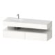 Duravit Ensemble meuble vasque encastré Qatego 160x50x60cm, Kon-WTU, B, B g, blanc brillant-1