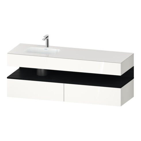 Duravit Ensemble meuble vasque encastré Qatego 160x50x60cm, Kon-WTU, B, B l, E sw/we g