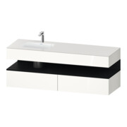 Duravit Ensemble meuble vasque encastré Qatego 160x50x60cm, Kon-WTU, B, B l, E sw/we g