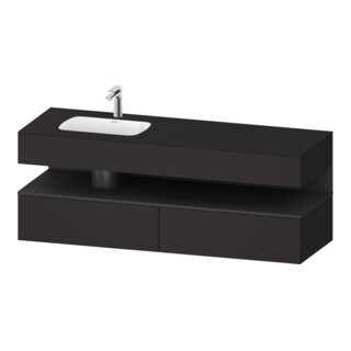 Duravit Ensemble meuble vasque encastré Qatego 160x50x60cm, Kon-WTU, B, B l, gris m/Gr m