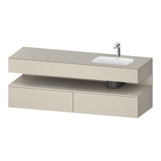 Duravit Ensemble meuble vasque encastré Qatego 160x50x60cm, Kon-WTU, B, B r, T m/ta m