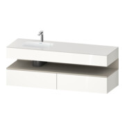 Duravit Ensemble meuble vasque encastré Qatego 160x50x60cm, Kon-WTU, B l, P m/blc hgl